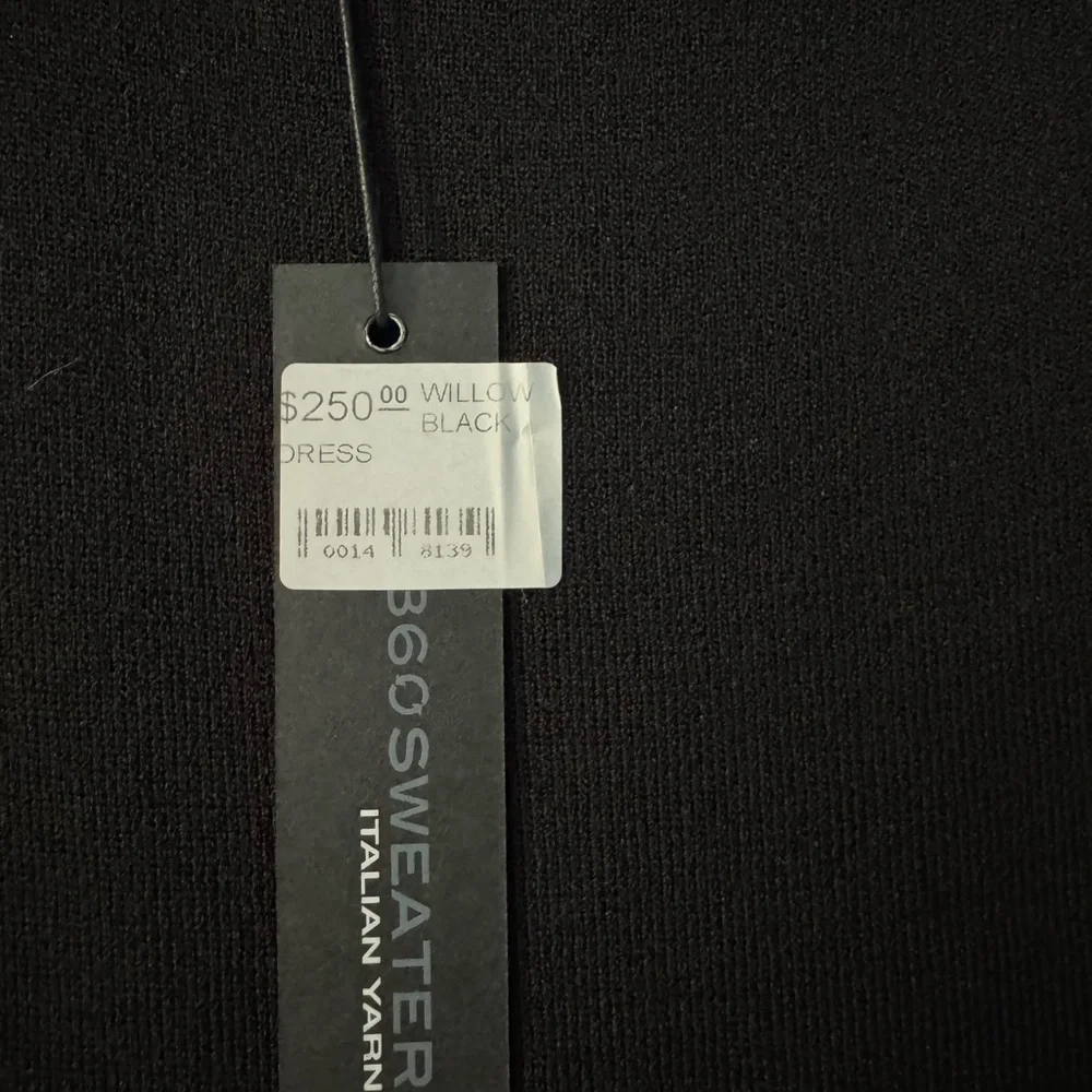 NWT 360 Sweater Black Cut Out Dress - Picture 4 of 4